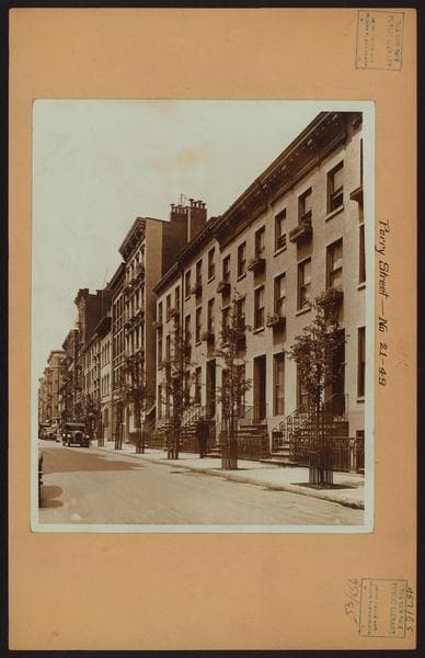Manhattan: Perry Street - Waverly Place, 1925