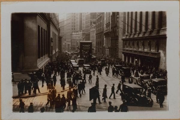 Manhattan: Broad Street - Wall Street, 1936