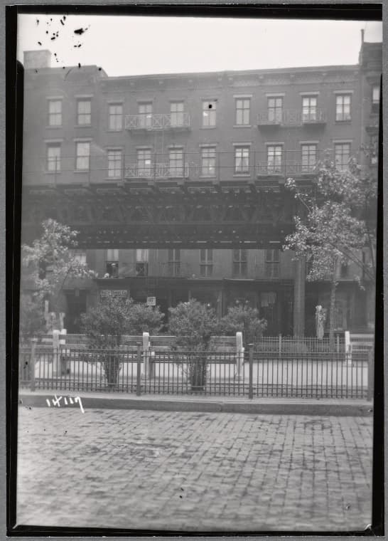 Tenements and EL: 43-45 Allen St.-Hester St., Manhattan, 1935