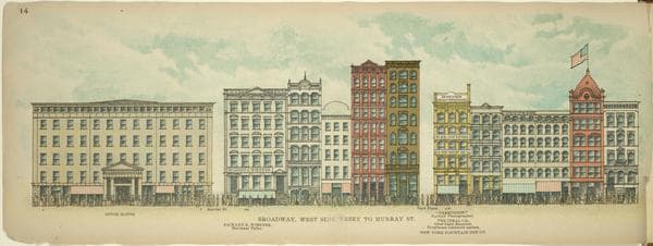 Broadway, West Side. Vesey to Murray St.