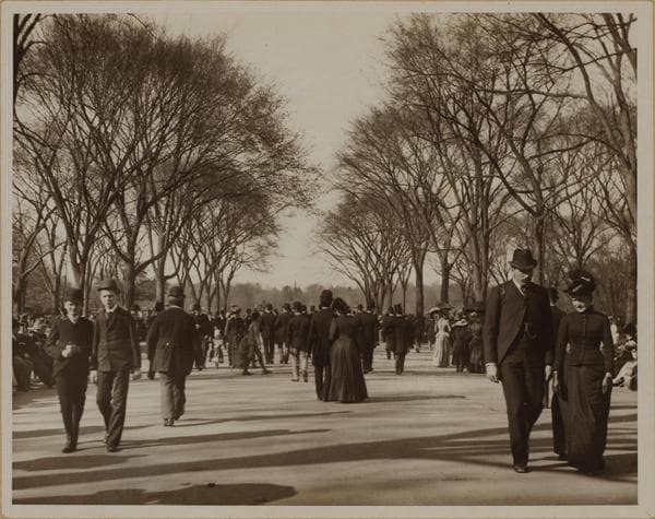 Manhattan: Central Park - The Mall., 1892