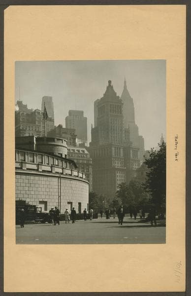 Manhattan: Battery Park., 1938
