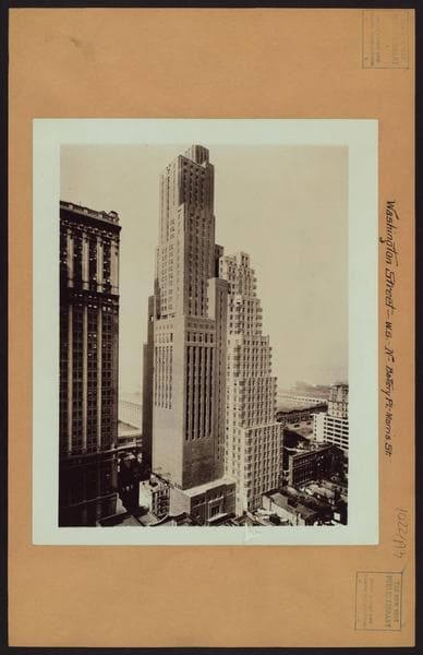 Manhattan: Washington Street - Battery Place, 1931