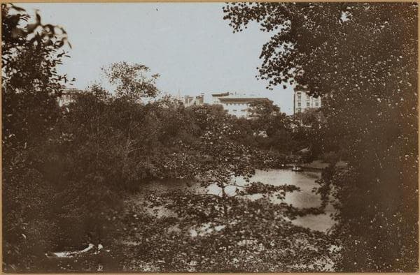 Manhattan: Central Park - The Pond. [Metropolitan Club; Sherry-Netherland Hotel.], 1909–1937