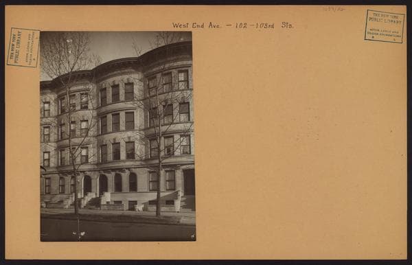 Manhattan: West End Avenue - 102nd Street (West), 1910