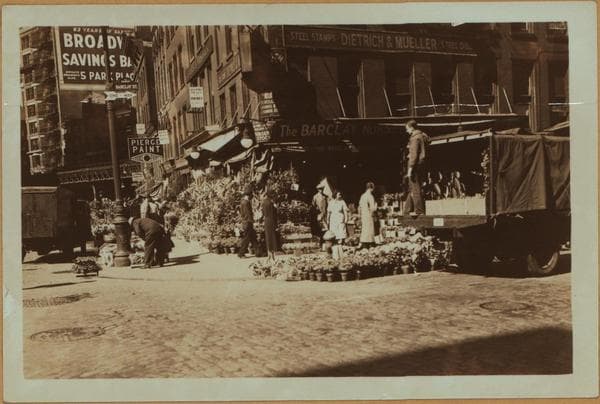 Occupations - Peddlers - Flowers., 1934–1935