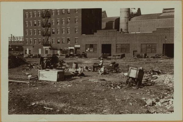 Squatters Colony between 54th and 55th Streets., 1933