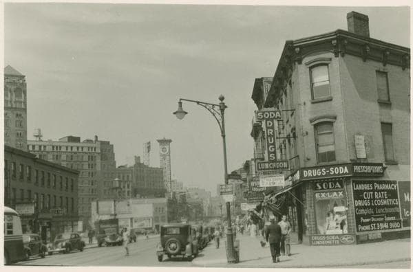 Fulton Street - Fort Greene Place looking west, 1941-08-20