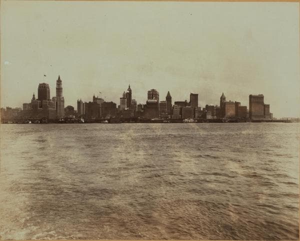 North (Hudson) River - Shore and skyline - Manhattan - Battery - 14th Street., 1926