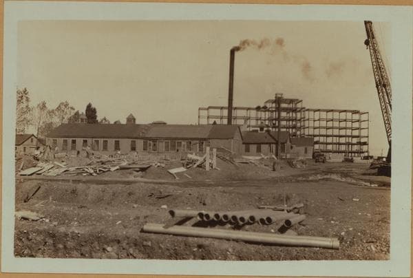 Islands - Rikers Island - Framework for new prison., 1931