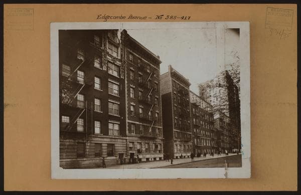 Manhattan: Edgecombe Avenue - 150th Street, 1922