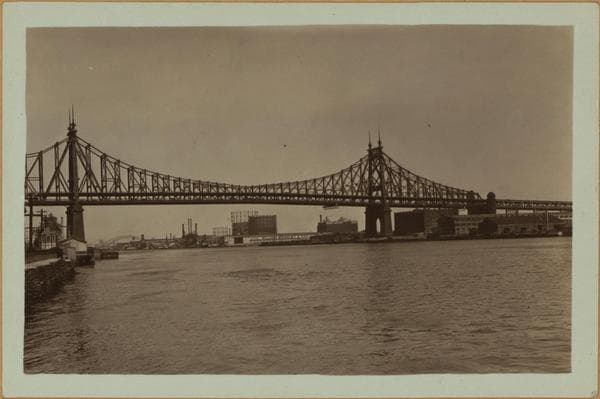Bridges - Queensboro [Queensborough] Bridge - [Channel east of Welfare Island]., 1933–1934