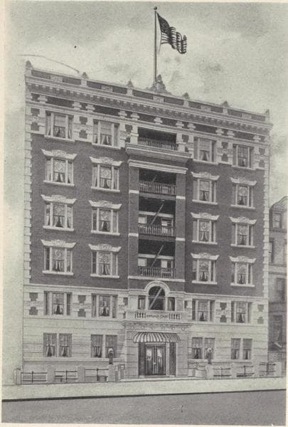 Harvard Court, 705 St. Nicholas Avenue, between 145th and 146th Streets; Typical floor plan., 1908