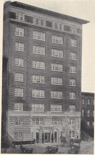 The Nottingham, 33-35-37 East 30th Street; Plan of first floor; Plan of upper floors., 1908