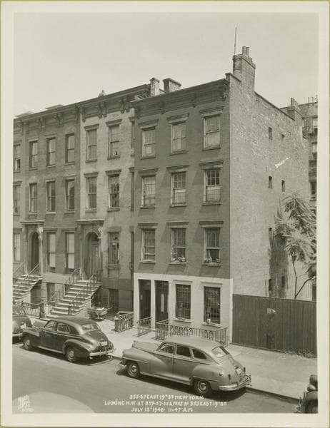 19th Street (East) #355-59, looking northwest, 1948-07-15