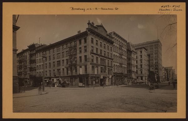 Manhattan: Broadway - Chambers Street, 1908