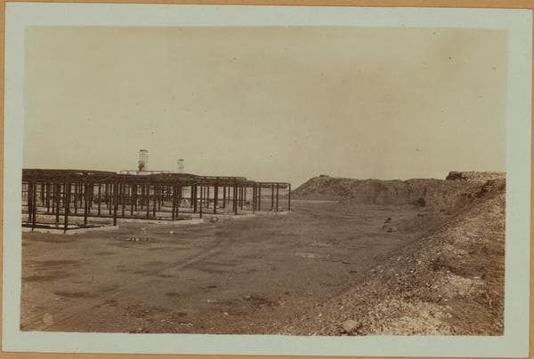Islands - Rikers Island - Framework for new prison., 1931
