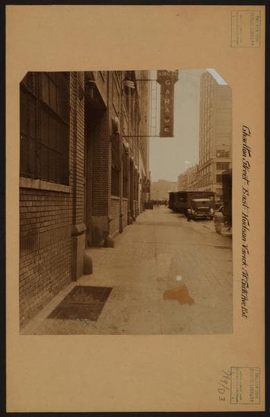 Manhattan: Charlton Street - Hudson Street, 1933