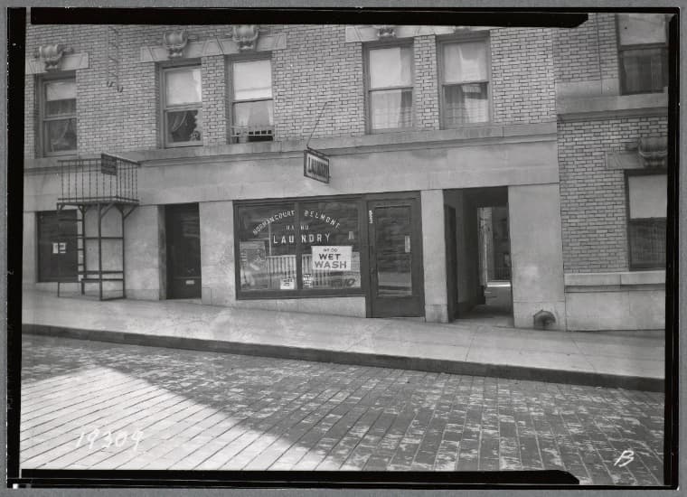 Norman Court Apartments; Norman Court Belmont Hand Laundry: 522 W. 136th St.-Broadway-Amsterdam, Manhattan, 1938
