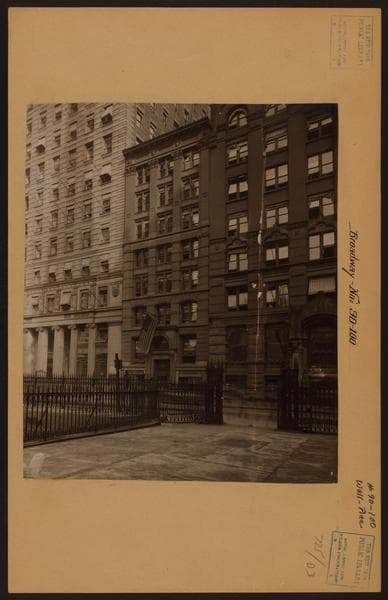 Manhattan: Broadway - Wall Street, 1915