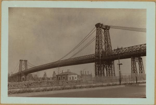 Bridges - Williamsburg Bridge - [View of the bridge from Stanton and Rivington Streets.], 1939