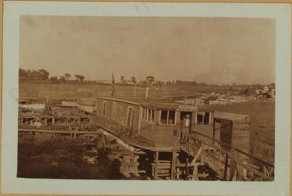 Pugsley Creek - Bronx - Lacombe Avenue Bridge - [Dawn Boat Corporation - Westchester Motor Boat Club.], 1928