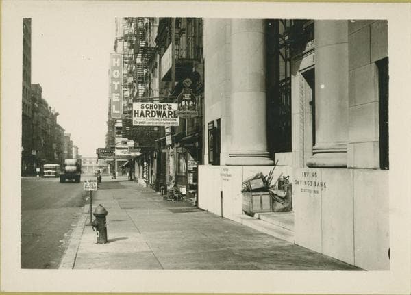 Chambers Street #115-25 N, looking west, 1942-10-11