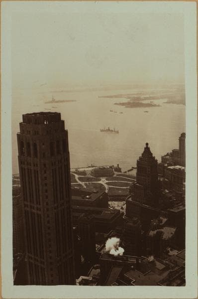 General view - [Manhattan - Between Pine and Cedar Streets - 60 Wall Street Tower (South).], 1933