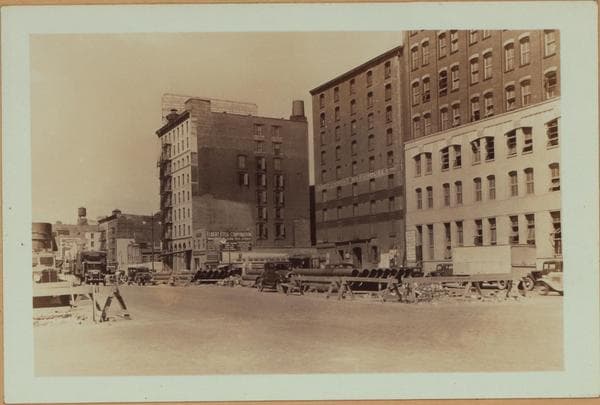 Manhattan: West Street - Hubert Street, 1937