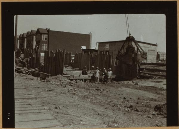 Public Works - [Brooklyn - Jamaica Bay - W.P.A. [Works Progress Administration] sewer project.], 1936