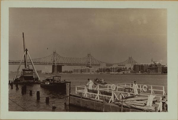 Bridges - Queensboro [Queensborough] Bridge - [View of the bridge from East 48th Street in Manhattan.], 1939