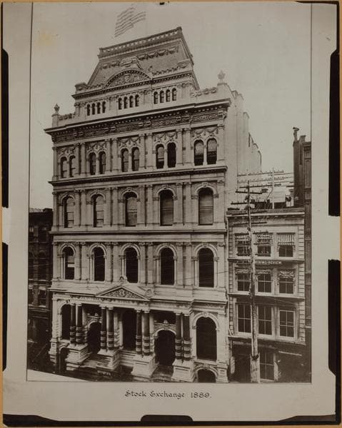 Manhattan: Broad Street - Wall Street, 1889