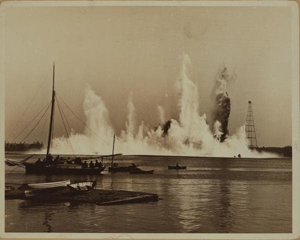 Public Works - Hell Gate Channel [improvement - Flood Rock explosion.], 1885