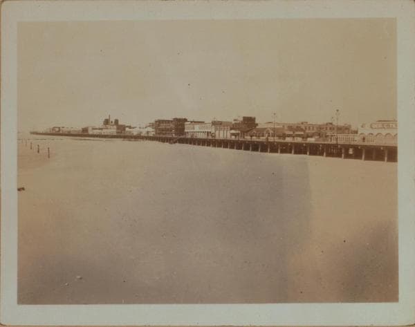 Islands - Coney Island - [Riegelmann boardwalk - Coney Island pier.], 1934