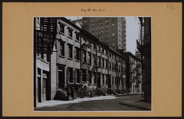 Manhattan: Gay Street - Christopher Street, 1940