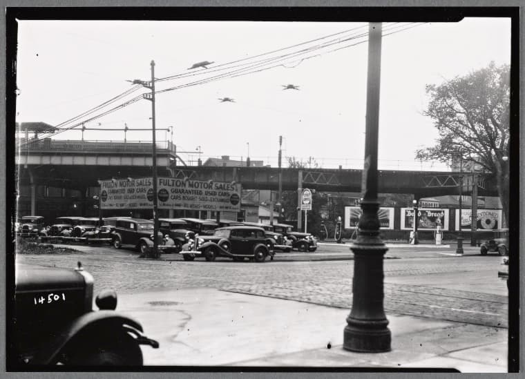 Fulton Motor Sales: 1815 86th St.-New Utrecht Ave., Brooklyn, 1935