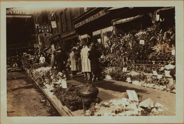 Occupations - Peddlers - Flowers., 1934–1935