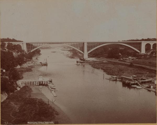Bridges - Washington Bridge over Harlem River (North)., 1903