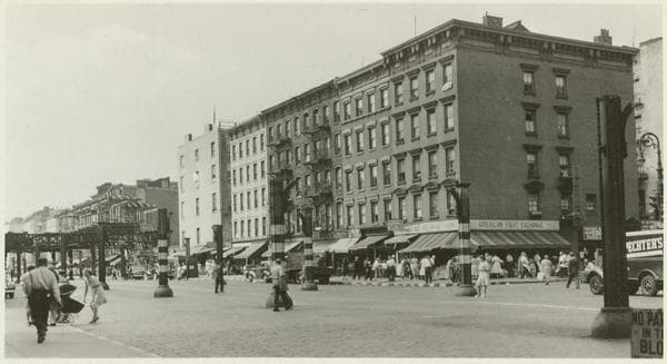 First Avenue - 9th Street looking south, 1942-08-24