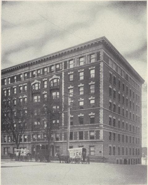 The Riverview, southwest corner Broadway and 149th Street; Plan of upper floors., 1908