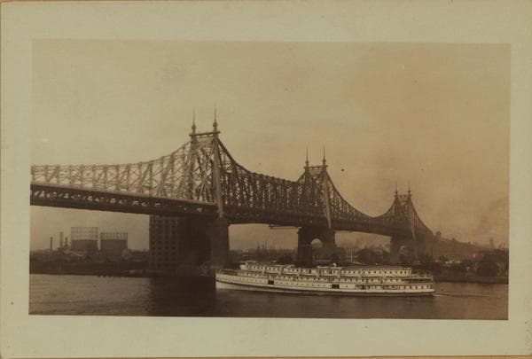 Bridges - Queensboro [Queensborough] Bridge - [River traffic - Welfare Island.], 1925–1928
