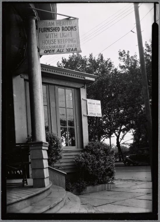 Detail of guest house, Coney Island (#13198): West 5th St-Sea Breeze Ave, Brooklyn, 1934