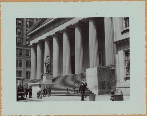 Manhattan: Wall Street - Nassau Street, 1937