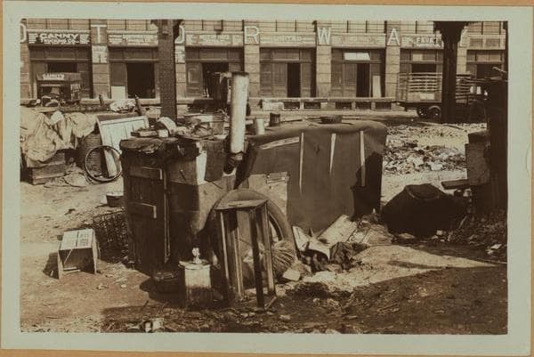 Squatters Colony at the Morton Street and Washington Street., 1934