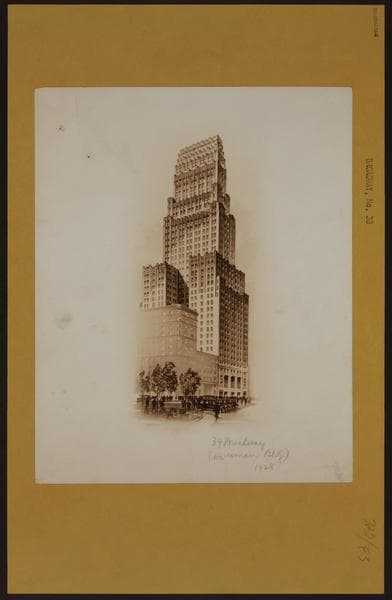 Manhattan: Broadway - Morris Street, 1928