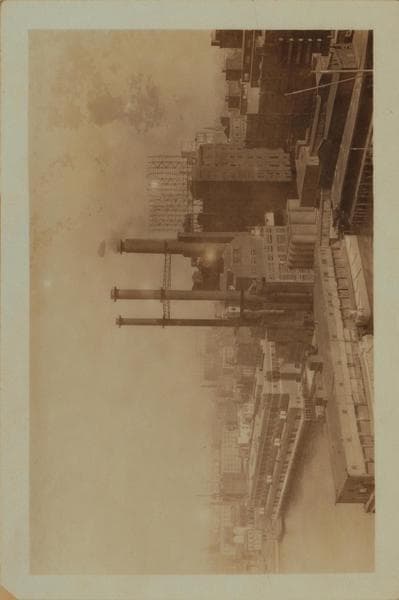 East River - Shore and skyline - Williamsburg Bridge - Newtown Creek - [Austin Nichols and Company.], 1926–1927