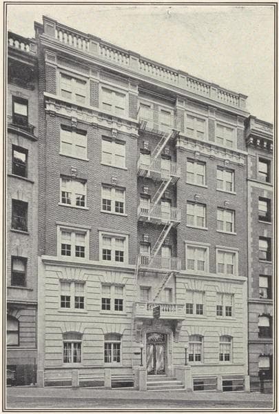 The Bellehaven, 515 West 124th Street; Plan of first floor; Plan of upper floors., 1908