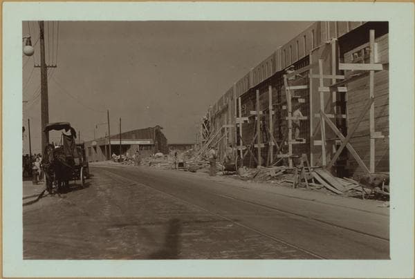 Bridges - Kosciusko Bridge over Newtown Creek, Brooklyn, New York - [Construction.], 1936–1939