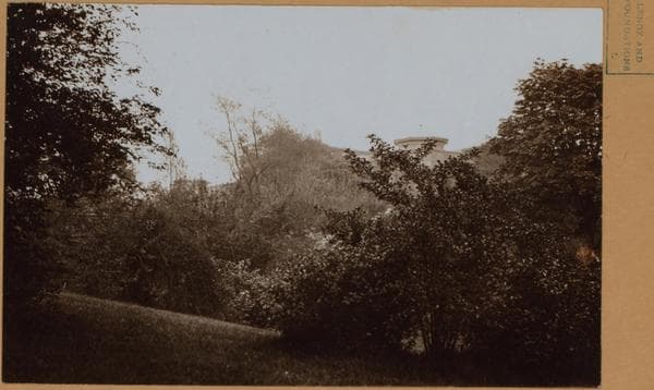 Manhattan: Central Park - [View in the park showing the roof of Arsenal Building.], 1909