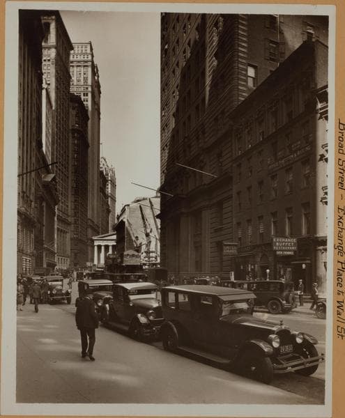 Manhattan: Broad Street - Exchange Place, 1926
